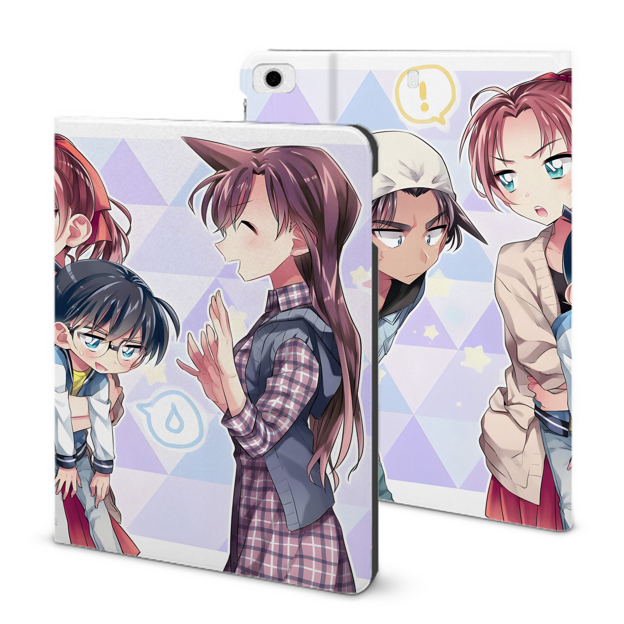 （画像用） 名探偵コナン Detective Conan IPad ケース ブック型 PUレザー TPU 耐衝撃 軽量 薄型 ペン収納なし 全面保護 IPad 各モデル対応